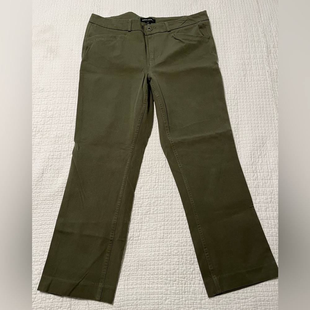 Banana Republic hunter green women’s pants size 8